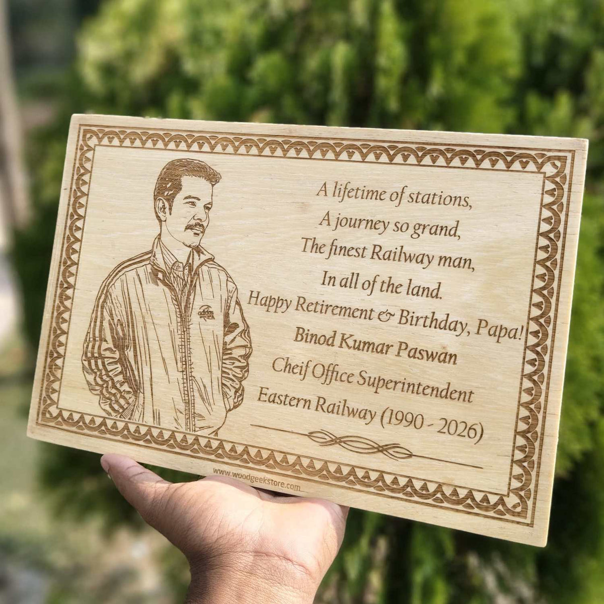 Customize Your Own Rectangular Wooden Poster