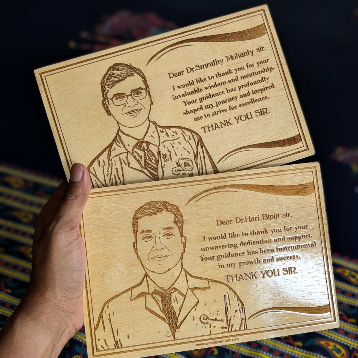 Boss, Mentor &amp; Leader Engraved Wooden Plaque | Appreciation Gift for Your Boss