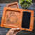 Custom Engraved Asterix & Obelix Wooden Phone Charging Tray | Personalized Desk Organizer