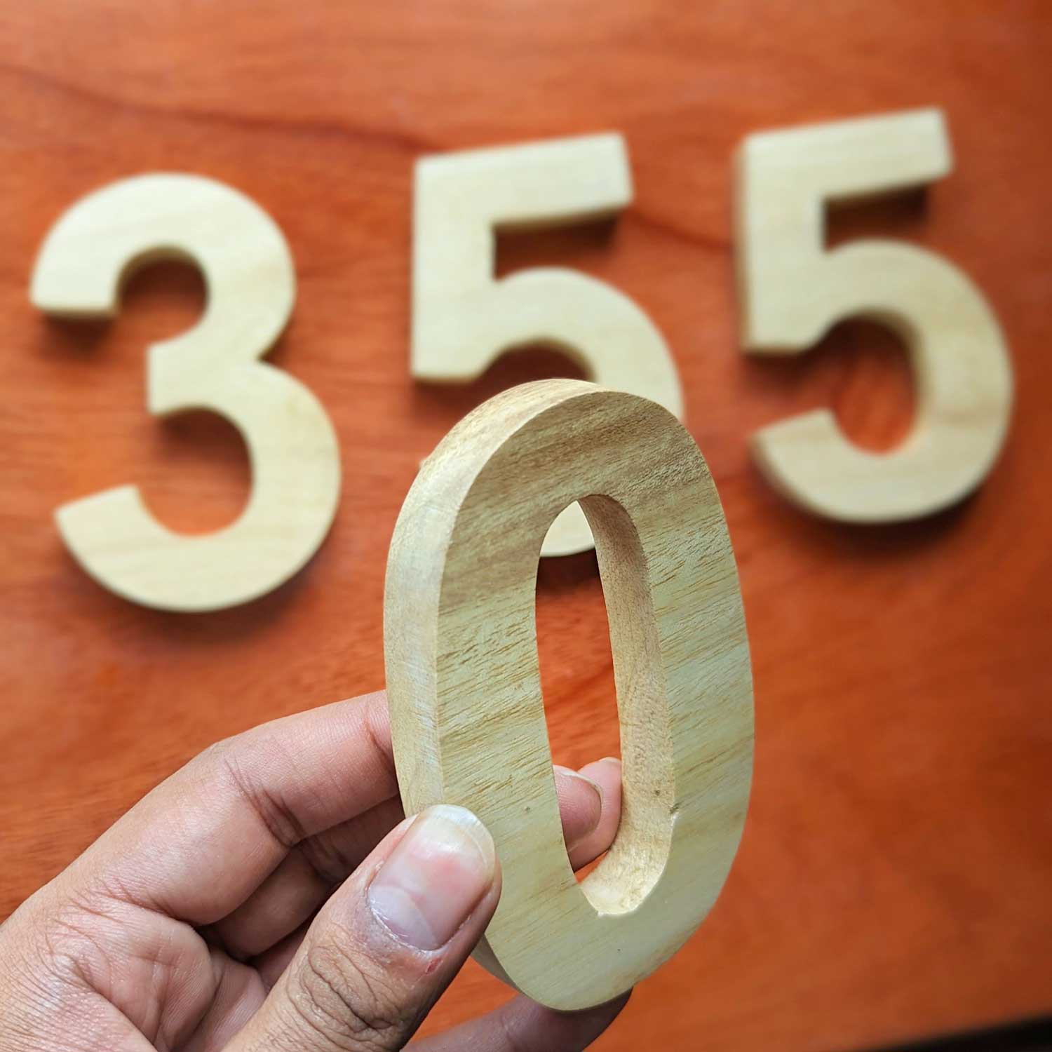 Chic 3D Wooden Numbers & Letters | Customizable House Signage