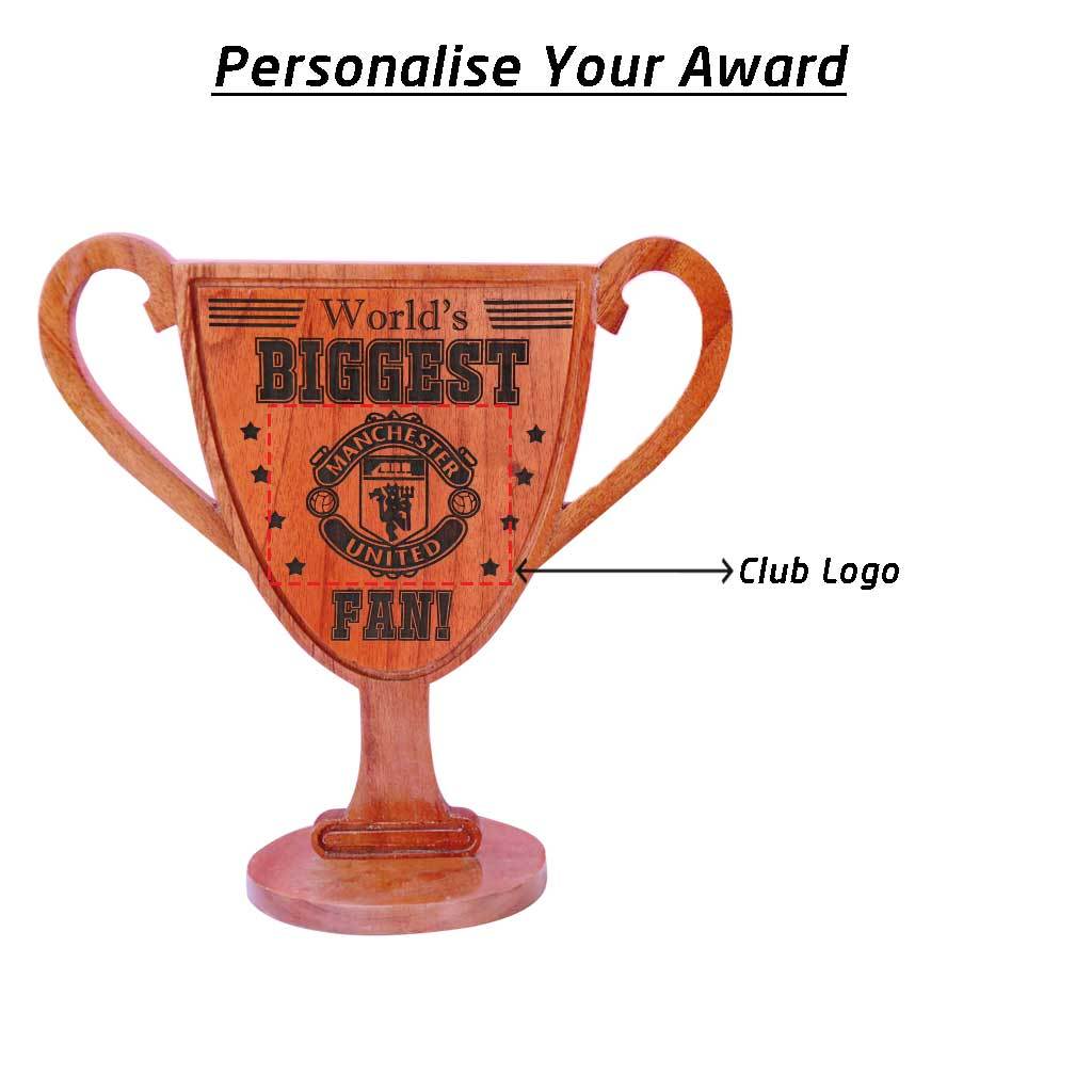 Custom World&#39;s Biggest Fan Trophies &amp; Awards Engraved With Club Name