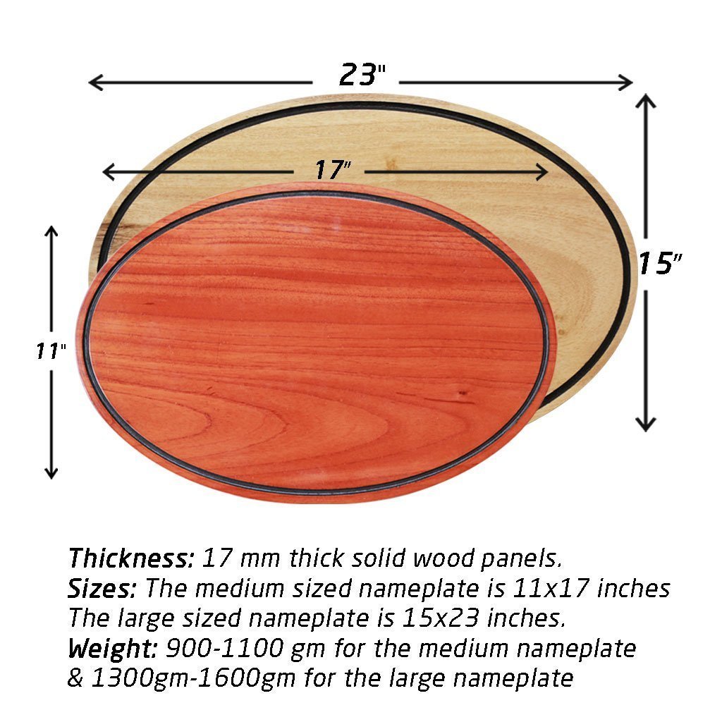 Measurements - Hanging Signs - Wood Carved Signs - Woodgeek Store