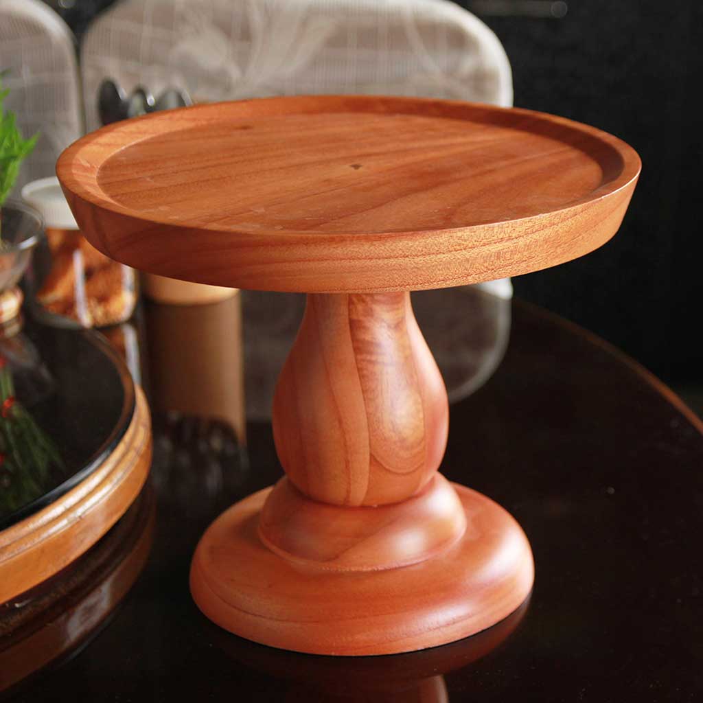 Wooden Cake Stand | Wooden Pedestal For Birthday &amp; Anniversary Cakes