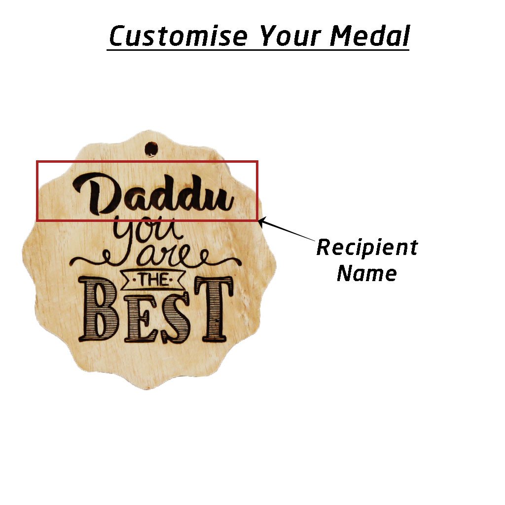 You Are The Best Wooden Medal