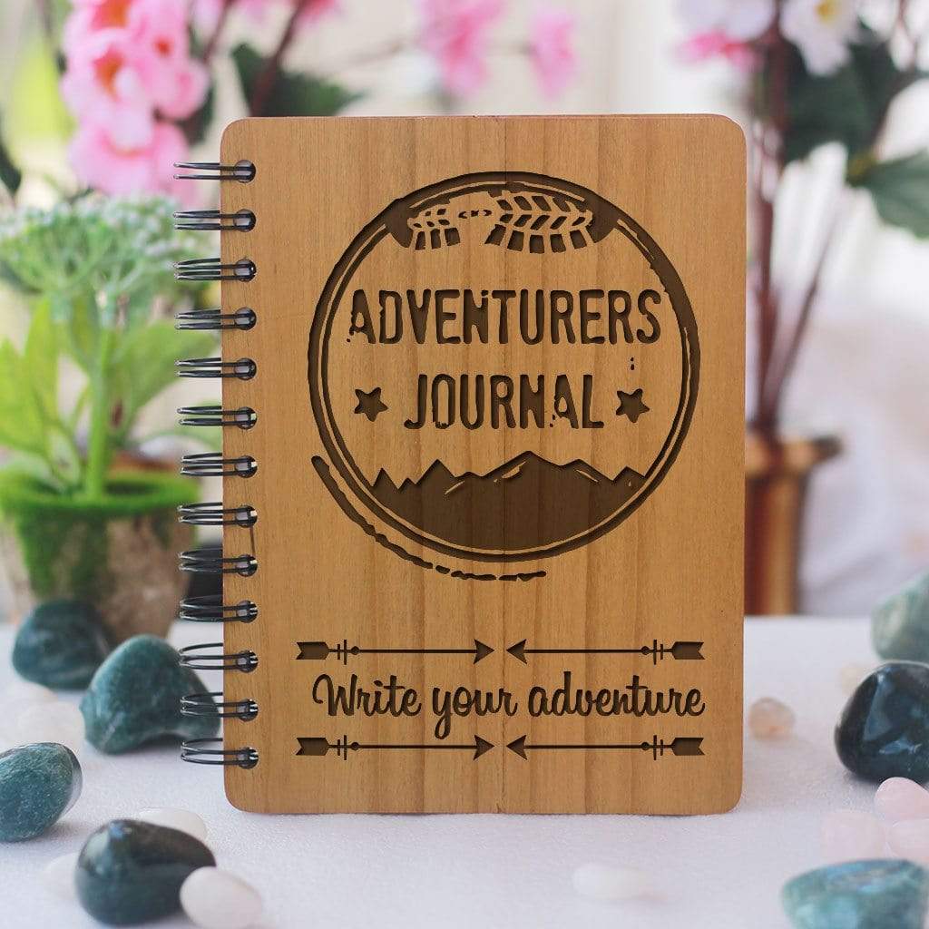 Adventurers Journal - Personalized Wooden Notebook