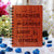 A Good Teacher Is Like A Candle - Personalized Wooden Notebook