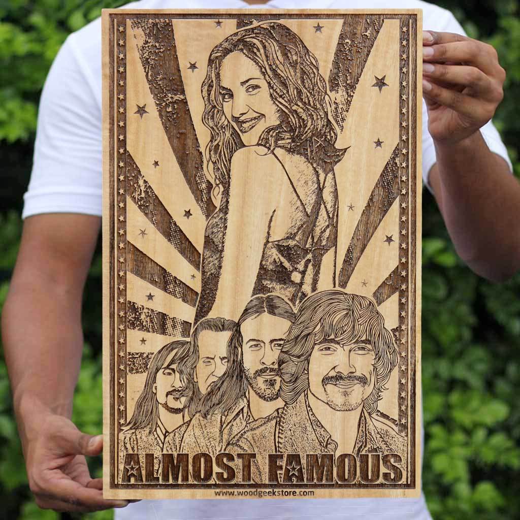 Almost Famous Movie Poster - Wood poster - Wall posters - movie posters - buy posters - Almost famous poster - Woodgeek Store 