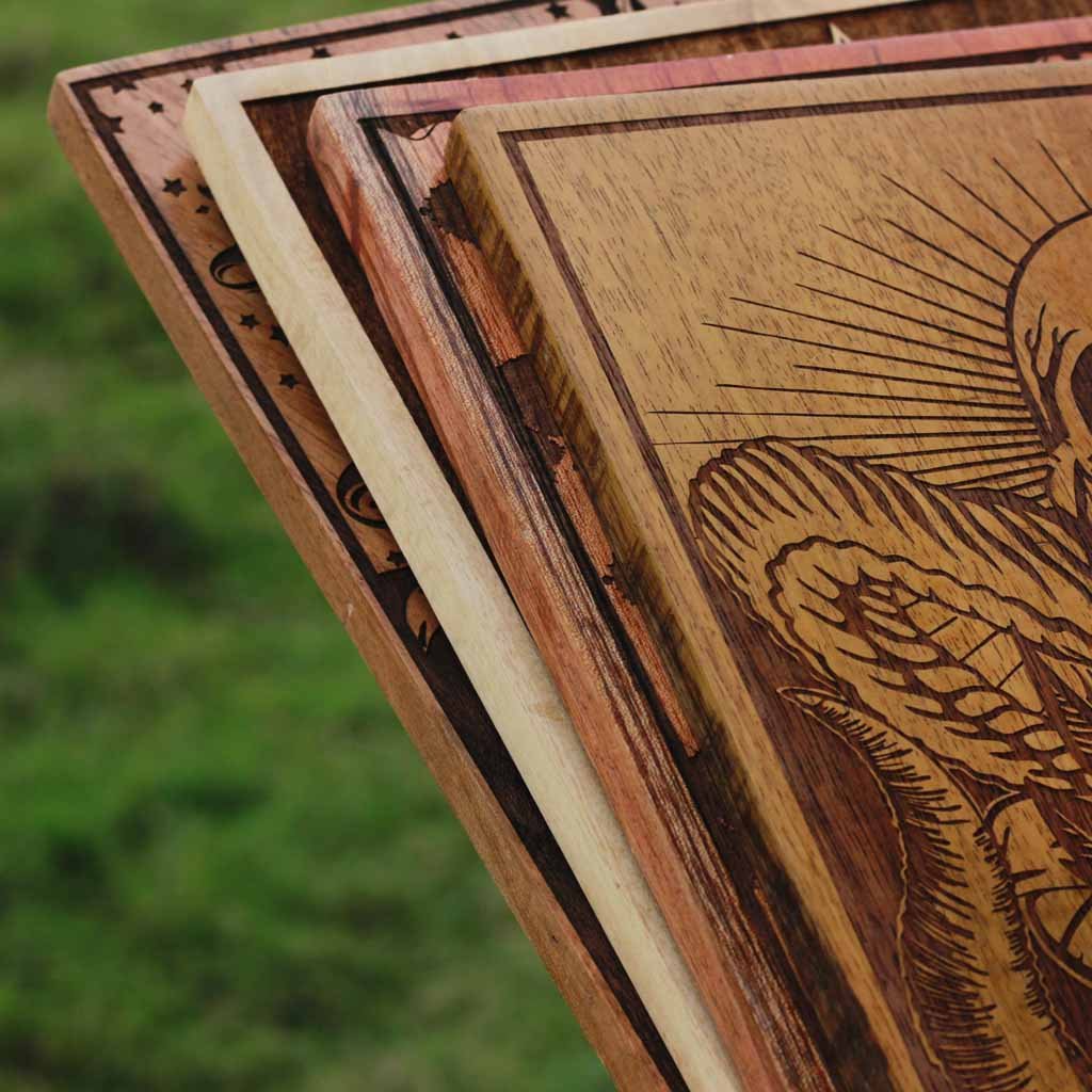 Carved Wooden Poster in Mahogany, Teak, Beech Wood and Birch Wood by Woodgeek Store - Wooden Artwork - Buy Wood Wall Art Decor Online 