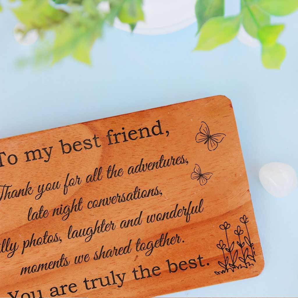 Thank You Card for Friend, Best Friend Thank You Card, Thank You