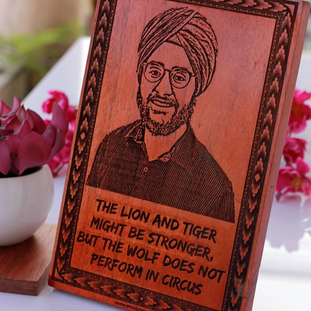 Wood Frame | Photo on Wood | Personalized Gift for Brother | Wooden Plaque | Wooden Picture Frame | Wooden Poster - Woodgeek Store