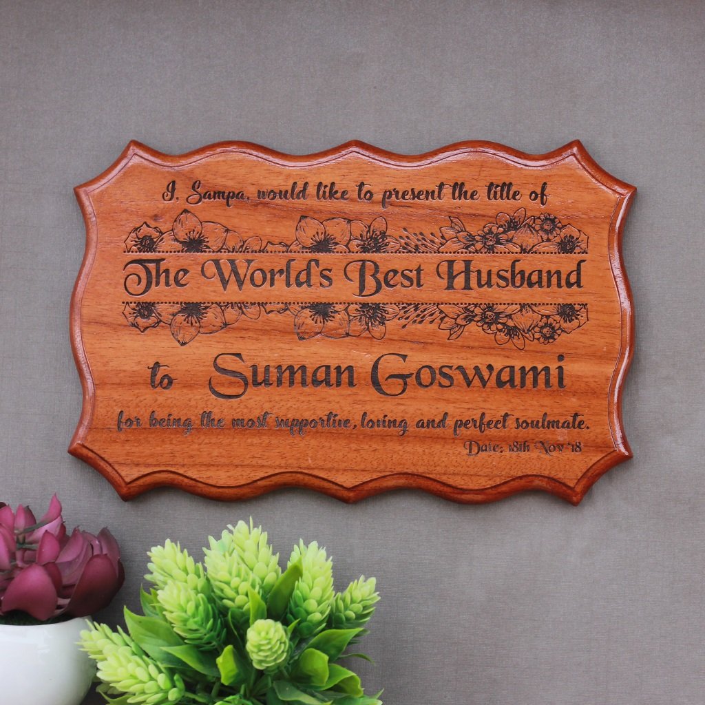 Personalized World's Best Husband Certificate - Greatest Husband Award Certificates - Unique Gifts of Love for Husbands - Anniversary Gift for Husband - Custom Wooden Certificates by Woodgeek Store