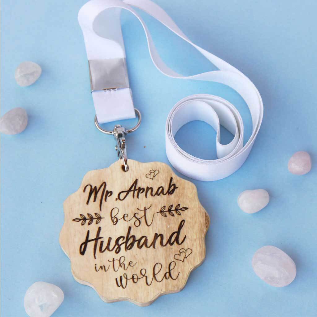 Best Husband In The World Medal- Romantic Gifts For Husband- Love