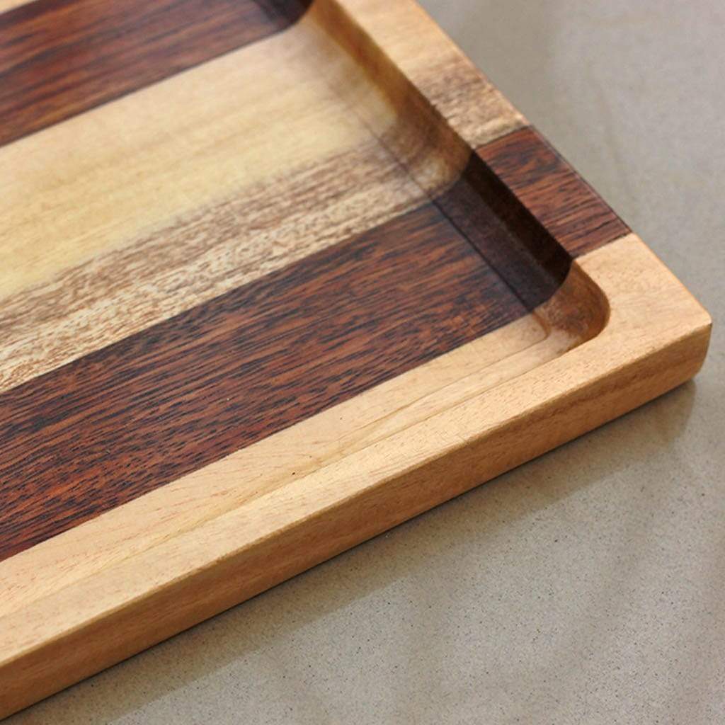 1/2 inch deep wooden tray - Serving Tray With Handles - Birch and Walnut Wooden Tray - Woodgeek Store