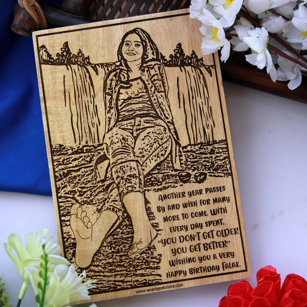 Wood Engraved Photo As The Best Gift For Best Friend. This Personalised Gift Makes Great Birthday Gift Ideas For Best Friend Female. Looking for gifts for friends? This is one of the best birthday gift ideas for best friend.