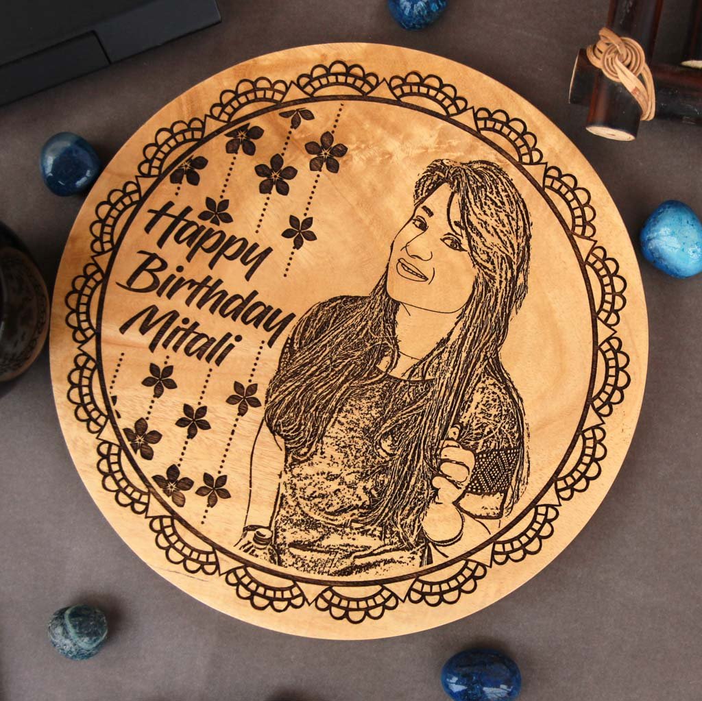This Wood Engraved Photo with A Birthday Message Is The Best Birthday Gift For Sister. Looking for gifts for sister? This Photo On Wood Is A Great Photo Gift.