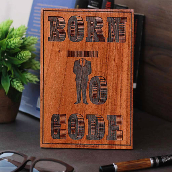 Boy Code Signs Wood Sign for Coders: Born to Code - Gifts for Geeks & Computer Nerds ...