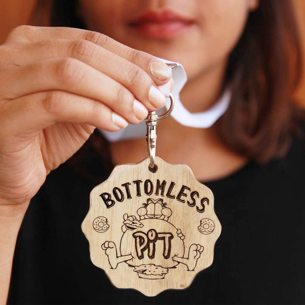 Bottomless Pit Funny Medal. This Custom Medal Is One Of The Best Funny Gifts For Foodies. Buy Unique Wooden Award Medals Online From The Woodgeek