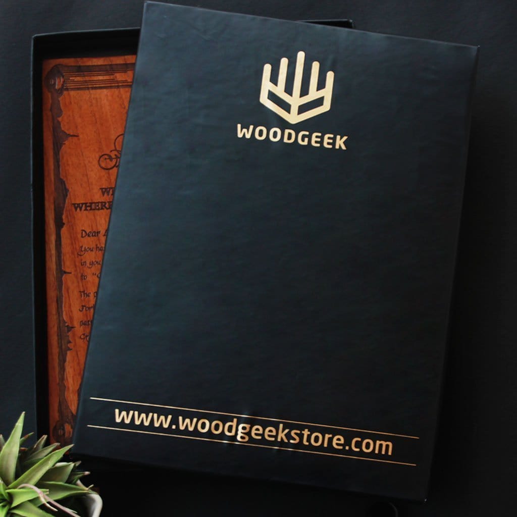 Logo Engraved Wooden Frame for Office