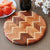 Chevron Pattern Round Chopping Board. These are Hardwood Cutting Boards. Wood Cutting Boards work great as Wooden Butcher Block and Kitchen Cutting Board for vegetables. This Wood Chopping Block is the Best Chopping Board.