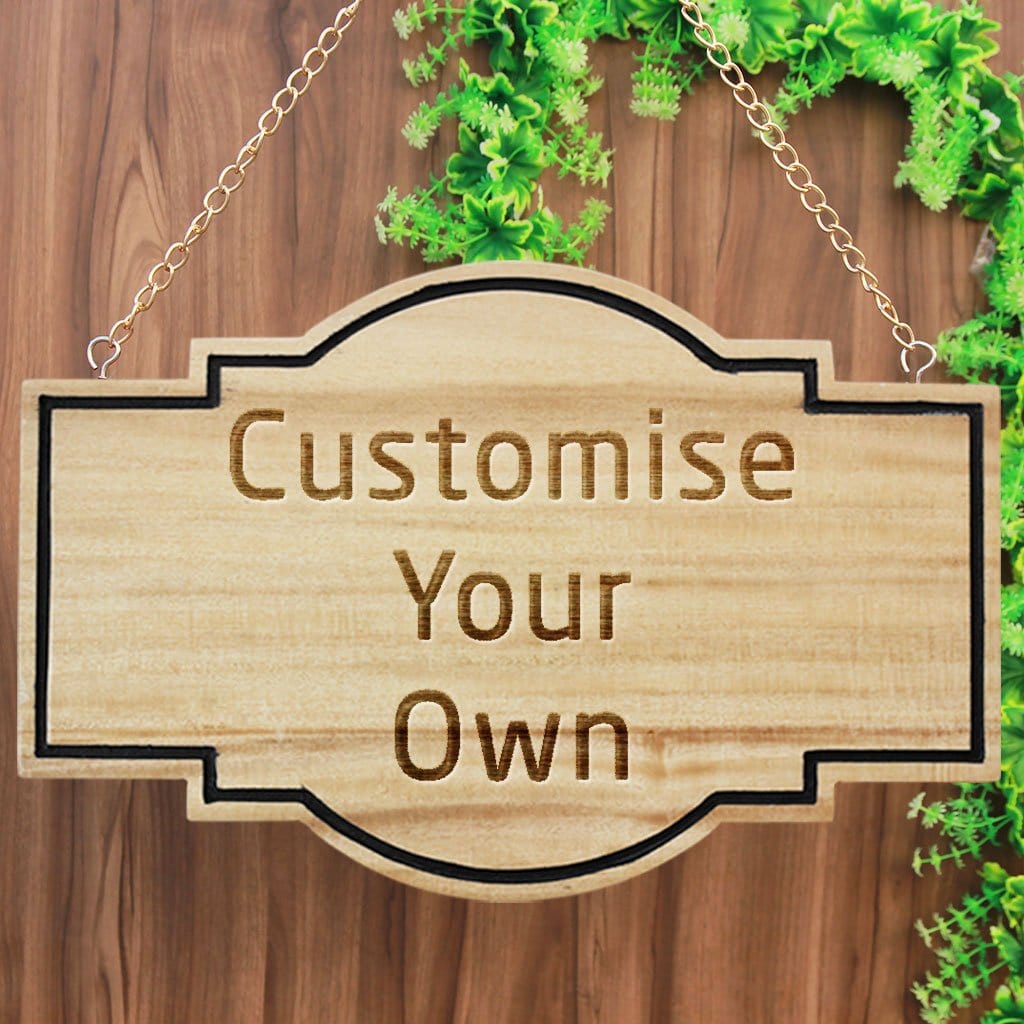 Create Your Own Wooden Sign - Custom Wood Signs - Personalized Wood Signs - Woodgeek Store