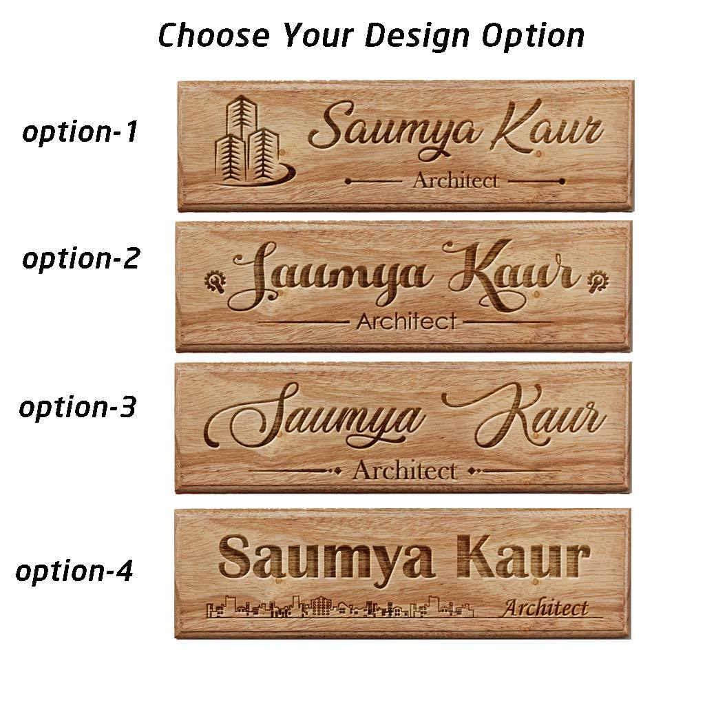 Personalized Wooden Name Plates for Architects Gifts For Architects