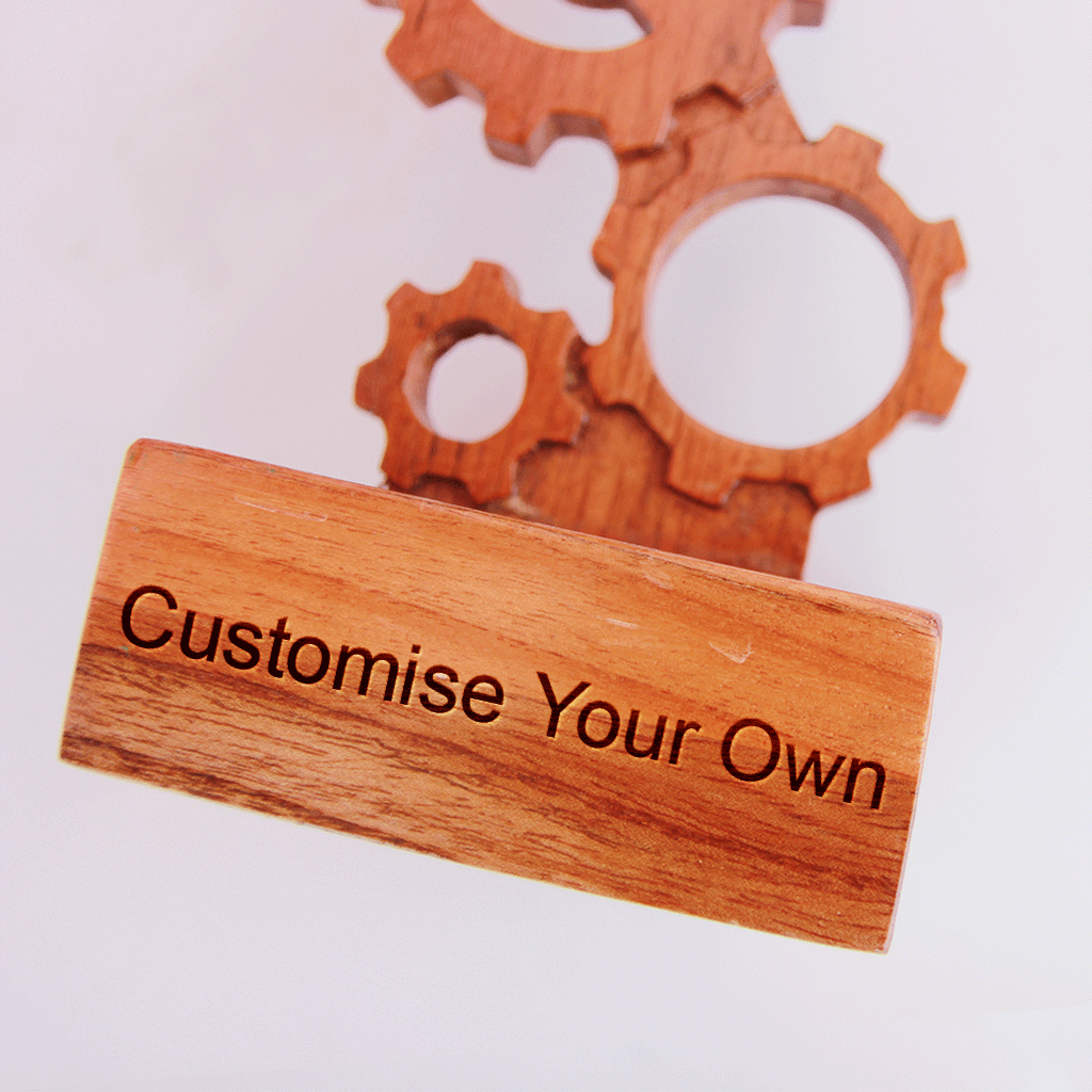 Customize Your Own Wooden Engineering Trophy. Create Your Own Custom Trophies. Make Your Own Sports Award or Fashion Award Or Engineering Award For Loved Ones.