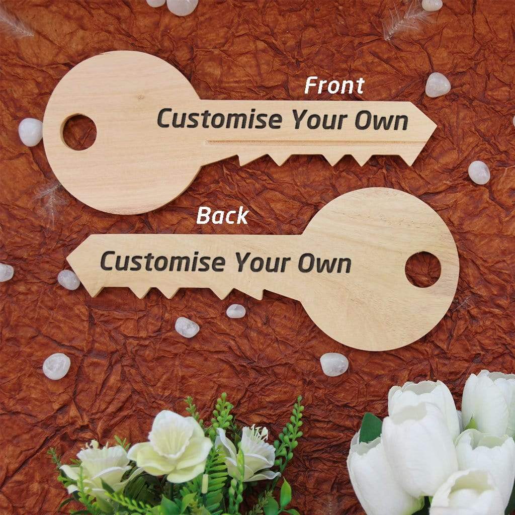 Customize Your Own Key-Shaped Wooden Signs| Unique Gifts| Wooden Gifts ...