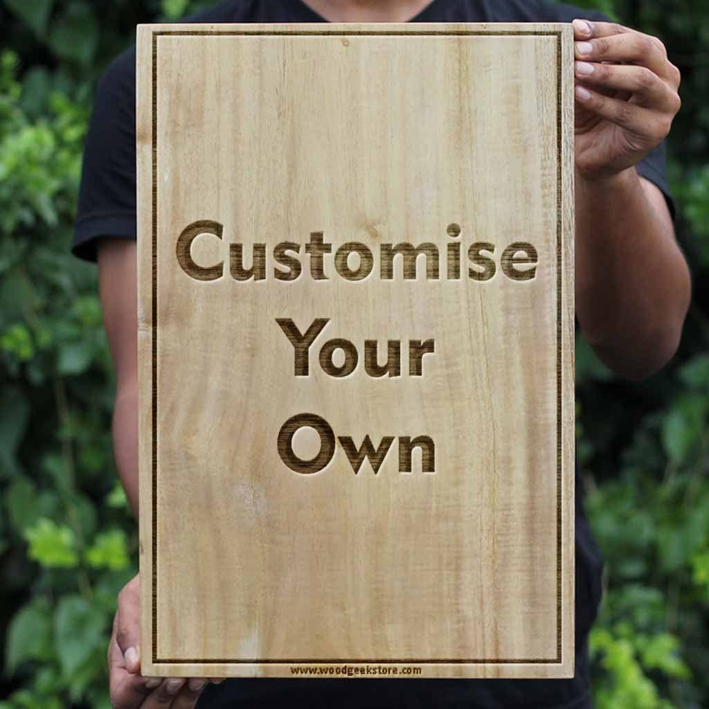 Create Your Own Carved Wooden Poster Engraved With A Photo And Quote - Woodgeek Store
