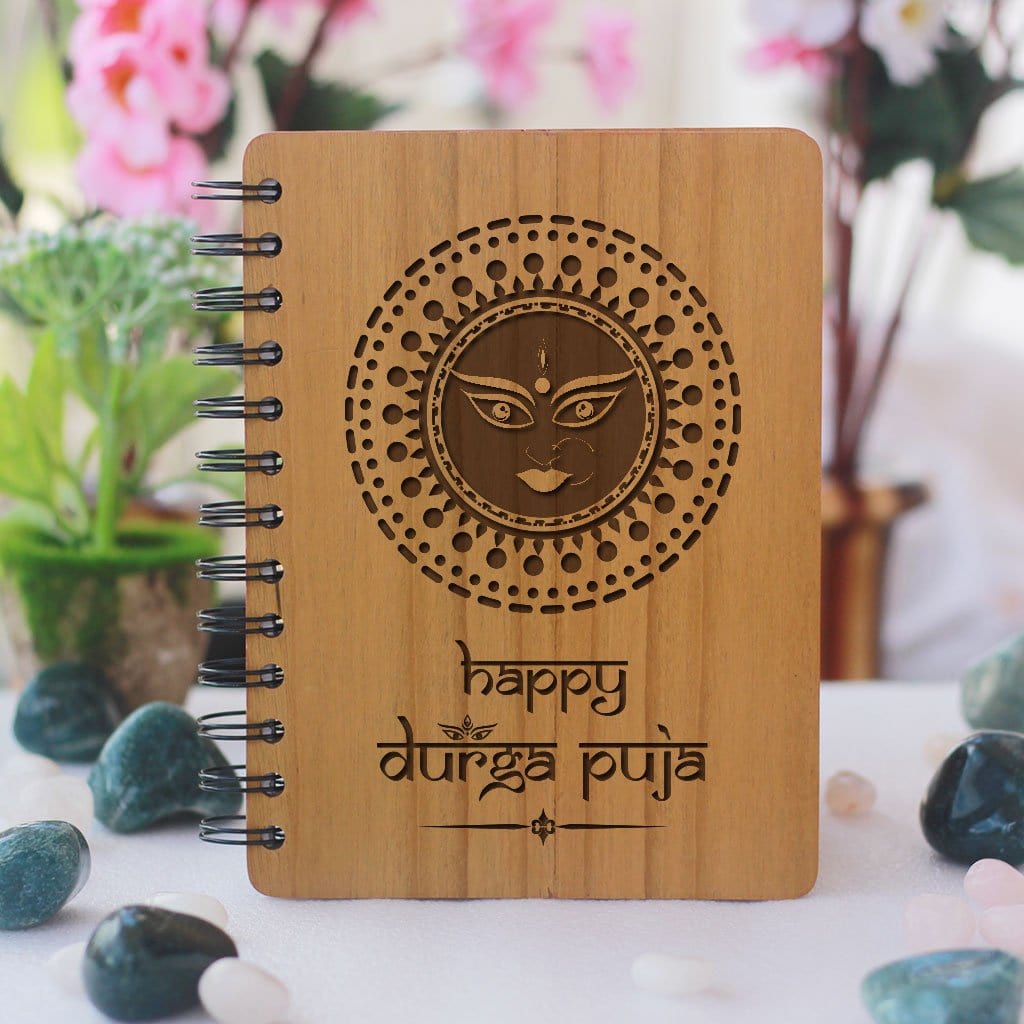 Happy durga puja notebook - durga puja gifts - gifts for bengalis