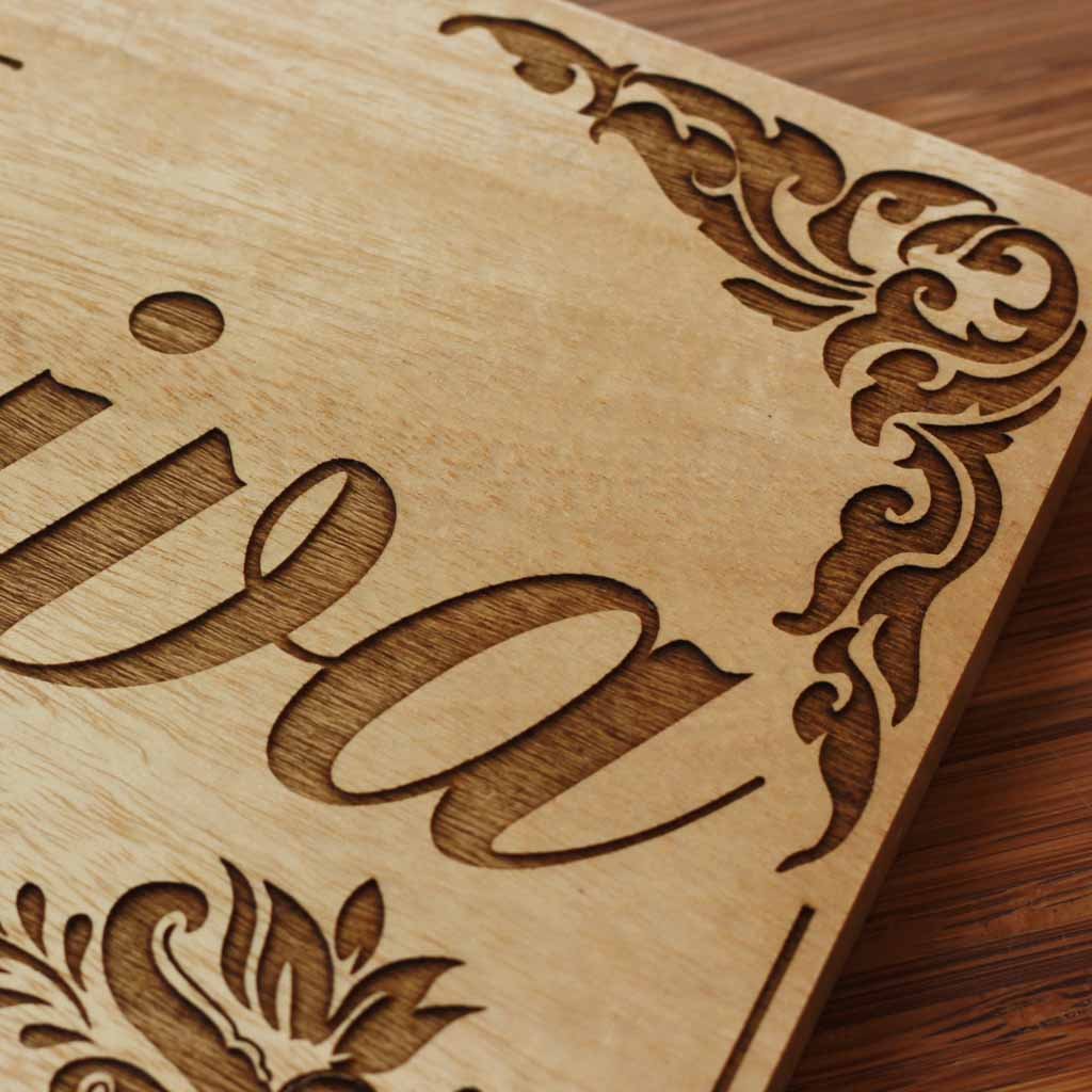 Wood Engraving - Diva Wood Word Sign - Wood Wall Posters - Wood Wall Art Decor - Woodgeek Store