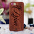 Diva Wood Phone Case - Engraved Phone Case - Fun Wood Phone Cases - Wood phone cases for women