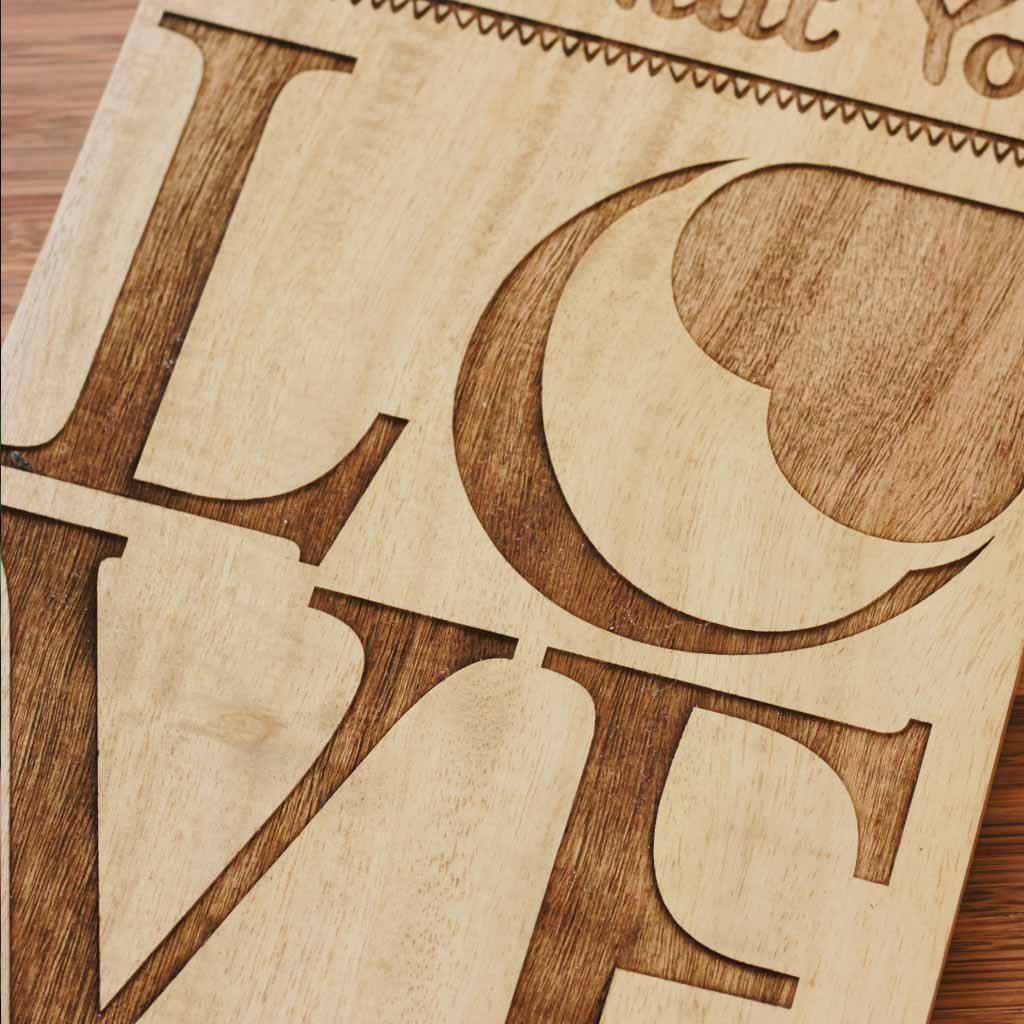 Wood Engraving - Do What You Love - Wood Sign - Wood Wall Posters - Wood Wall Art - Woodgeek Store