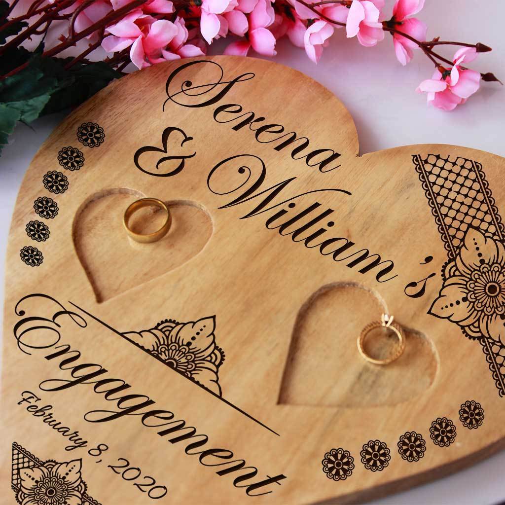 Order Modern Engagement Ring Plate Decoration