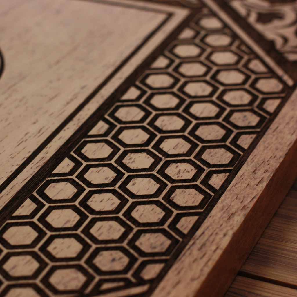 Wood Engraving - The Gemini Twins Carved Wooden Poster by Woodgeek Store - Zodiac Sign Wooden Artwork - Buy Wood Wall Art Decor Online 