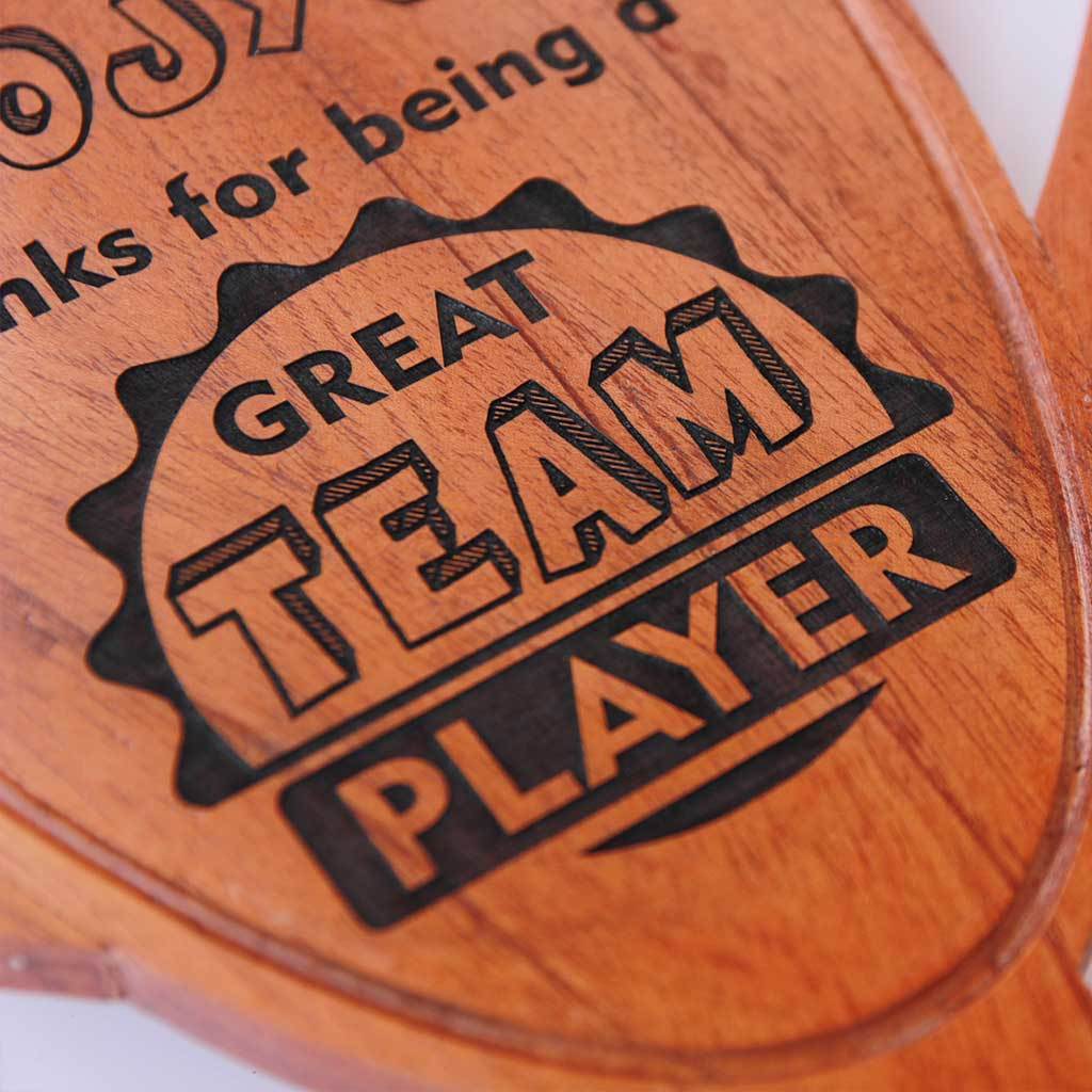 Best Colleague/ Team Player Wooden Trophy & Award. Corporate Awards for Business Clients & Colleagues. Custom trophies make great Gift Ideas For Coworkers.