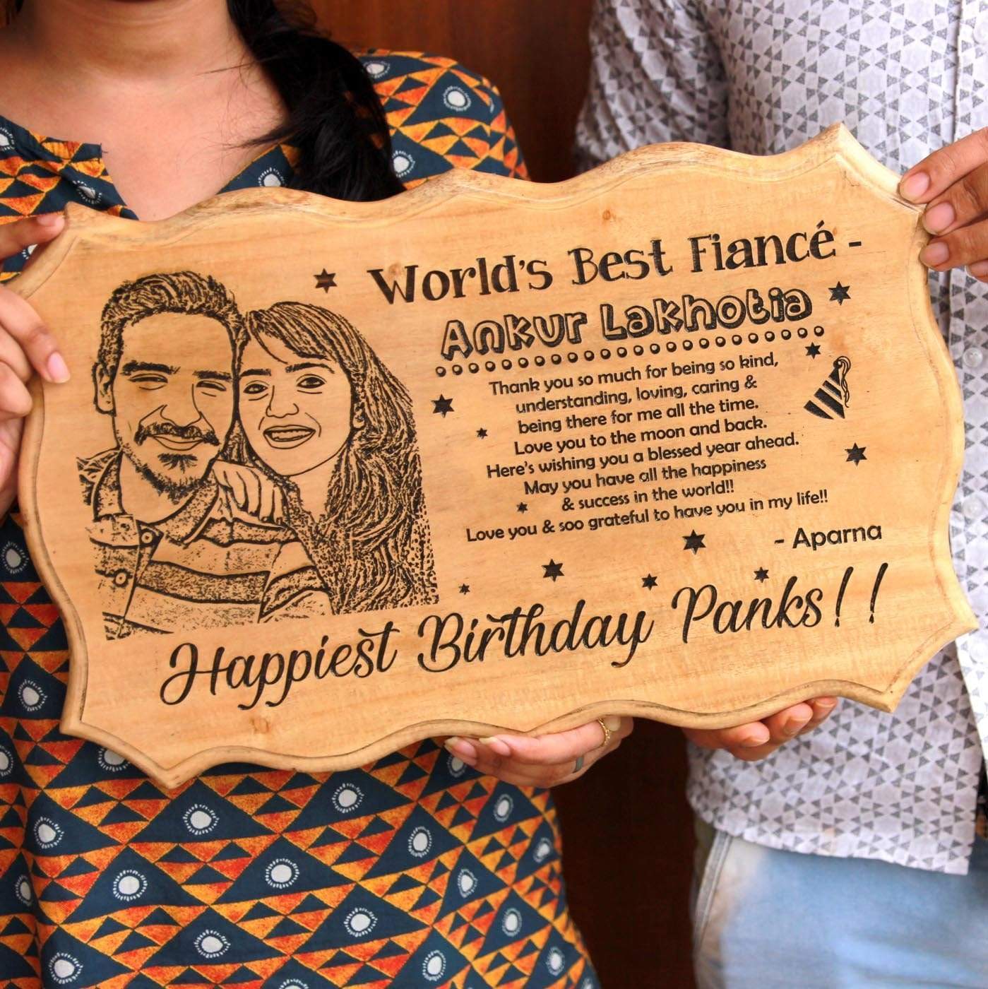 World's Best Fiancé Award Certificate. Engrave Photo On Wood With This Wooden Certificate. These Funny Certificates Are Great Gifts For Fiancé. Looking for unique birthday gifts for fiancé? This certificate of recognition is one of the best personalized gifts for him.