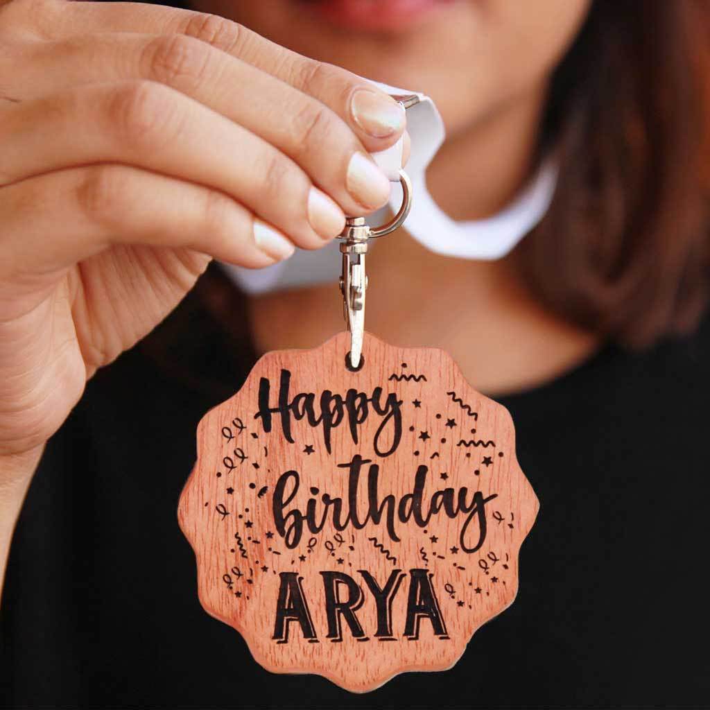 Happy Birthday Wooden Medal - This custom medal is one of the most affordable birthday gifts. Wish Your Friend, Family, Or Partner A Happy Birthday With This Custom Medal Engraved With The Words 'Happy Birthday'. This Is A Unique Birthday Gift For The Birthday Boy/Girl.