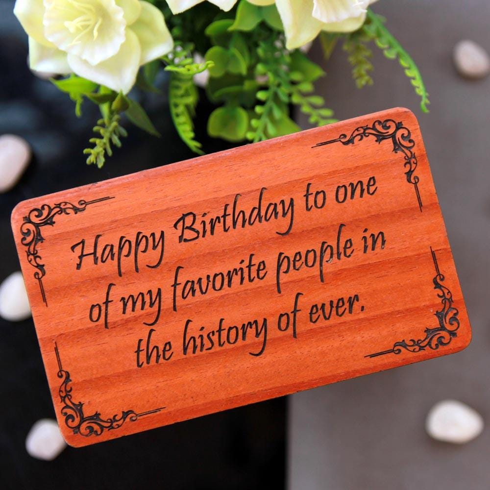 Wooden Greeting Card - Woodgeek Store