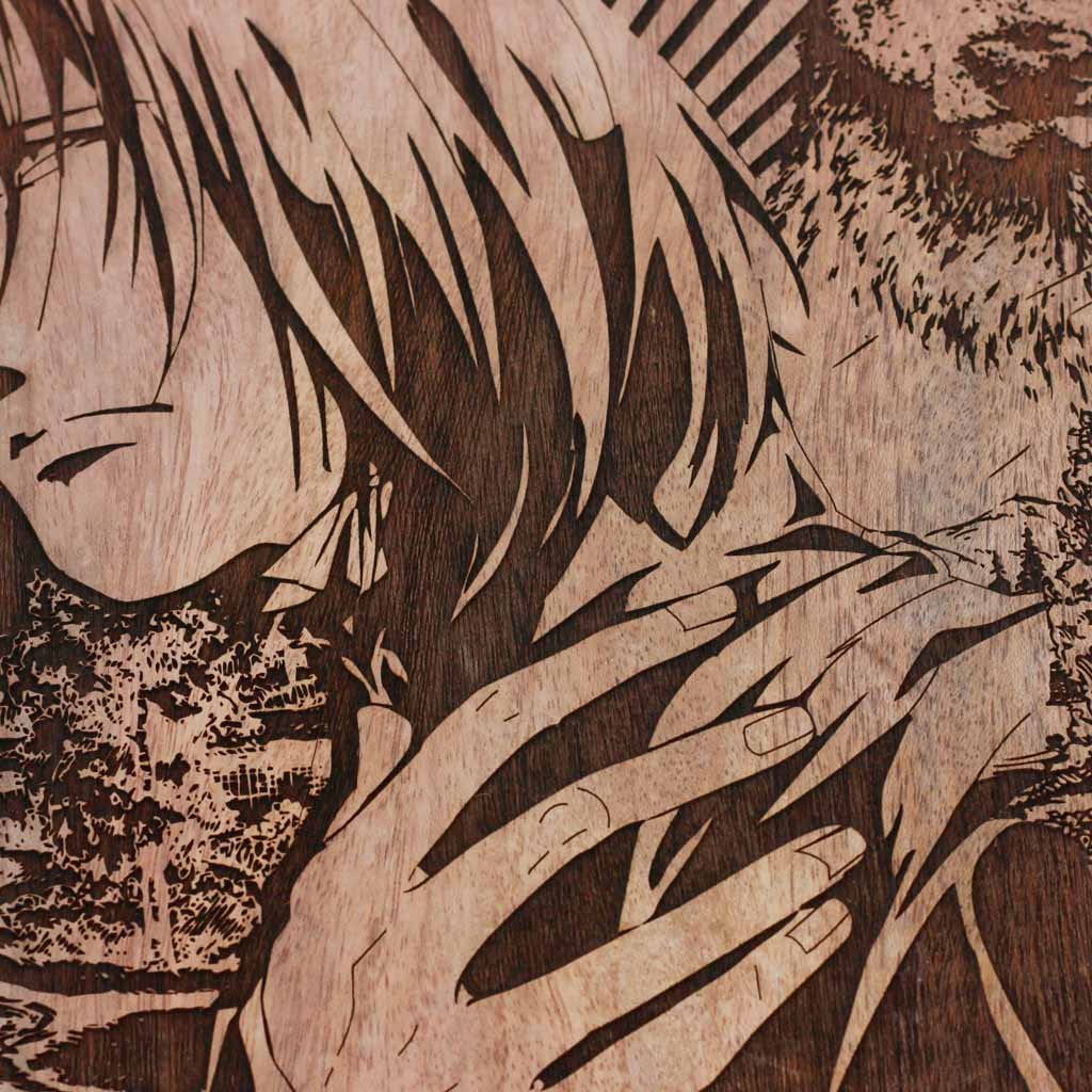 Wood Engraving - Harry Potter - Snape &amp; Lily Doe Wood Wall Art - Always Carved Wood Wall Posters - Woodgeek Store