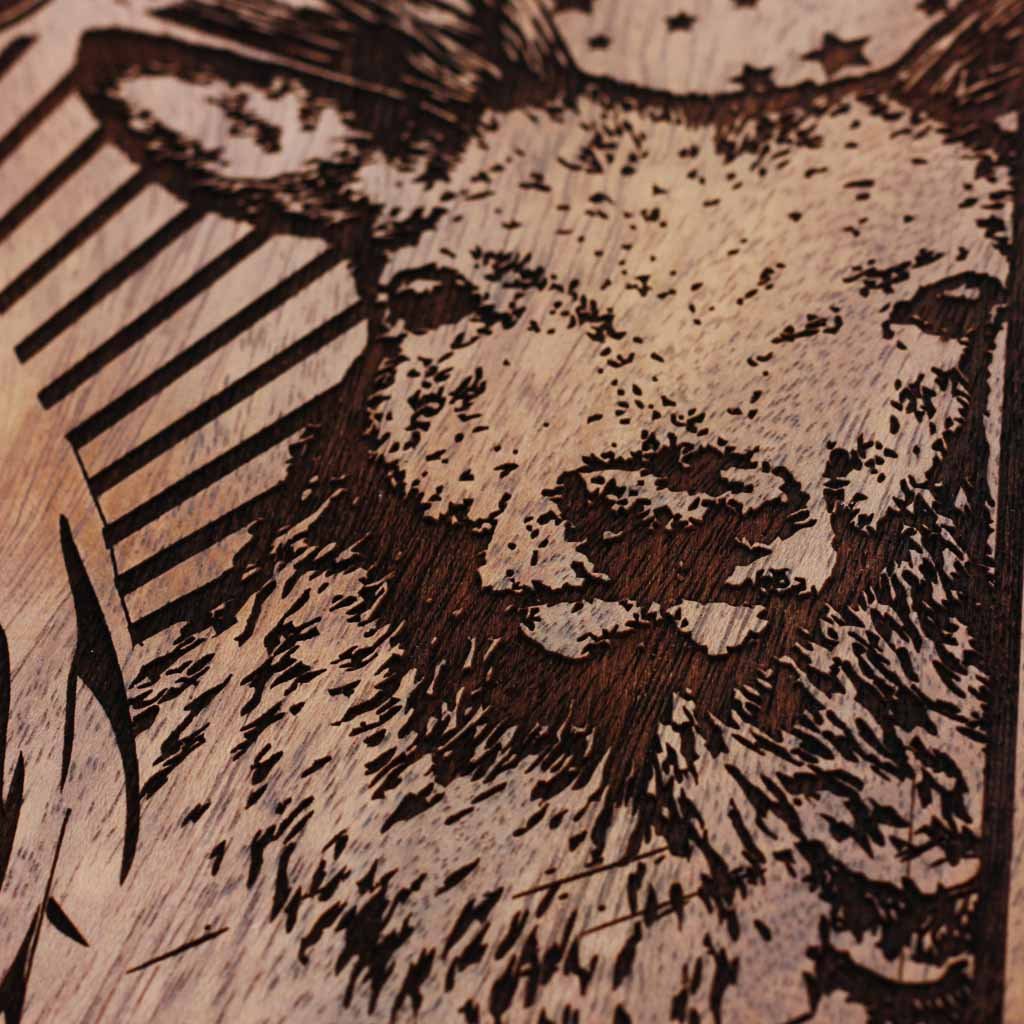 Wood Engraving - Harry Potter - Snape &amp; Lily Doe Wood Wall Art - Always Carved Wood Wall Posters - Woodgeek Store