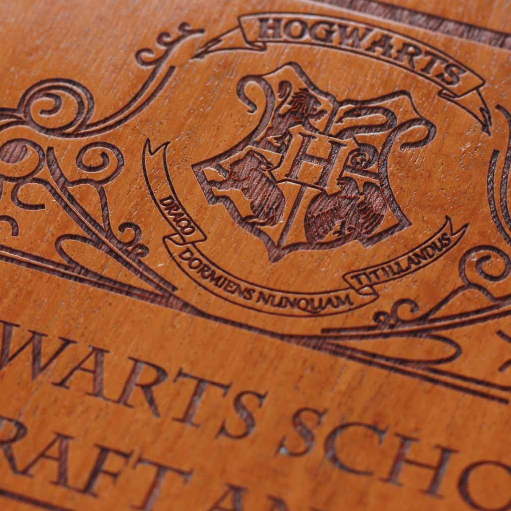 Wood Engraving - Harry Potter - Hogwarts Acceptance Letter - Carved Wooden Poster - Wood Wall Hanging - Woodgeek Store