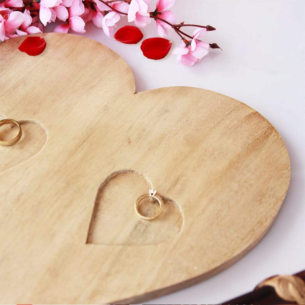 Personalised Ring Holder Heart Ring Holder For Wedding Engagement woodgeekstore