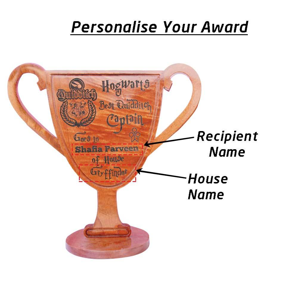 Custom Hogwarts Best Quidditch Captain Trophies &amp; Awards Engraved With Name
