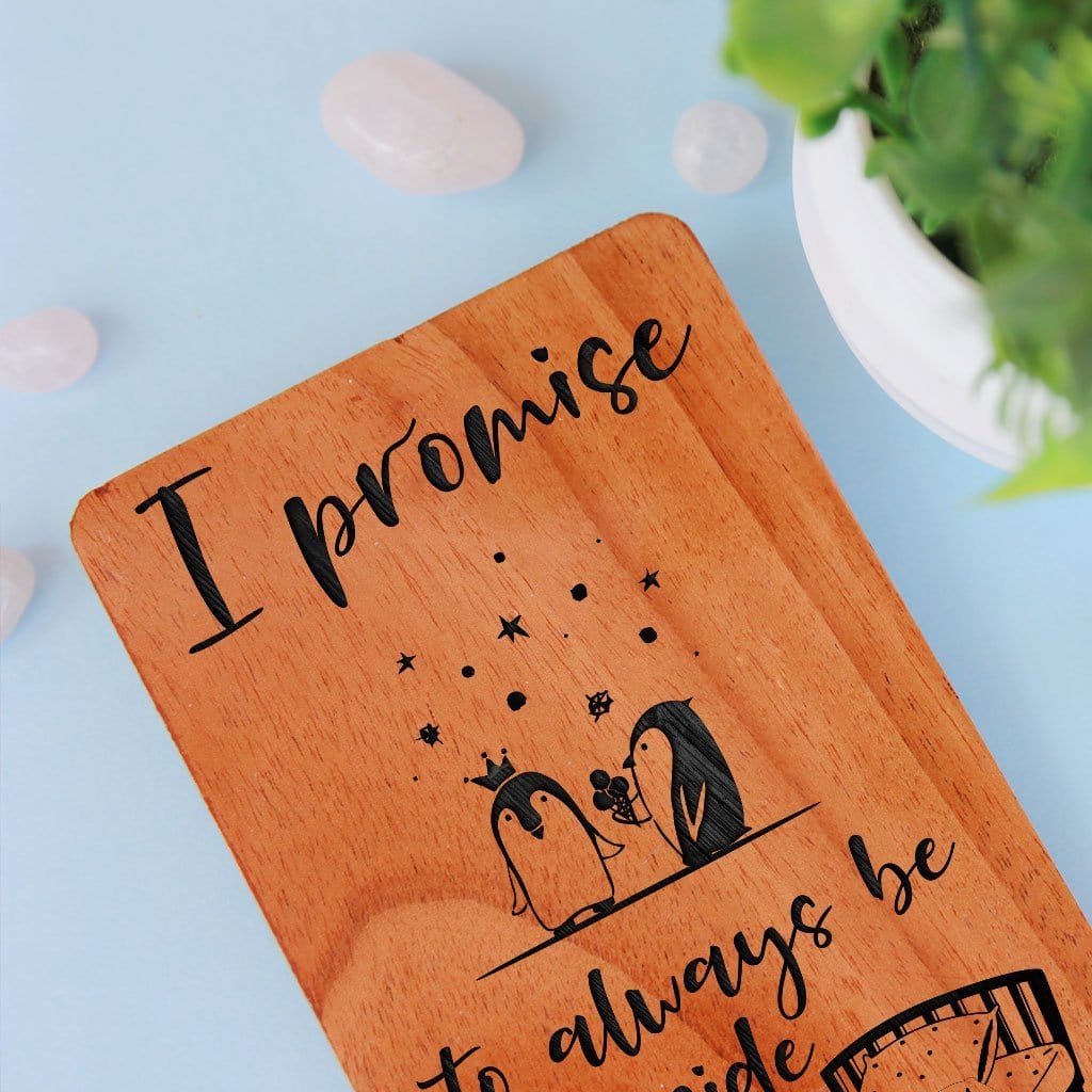 I Promise Cards Love Greeting Cards Personalized Wood Cards