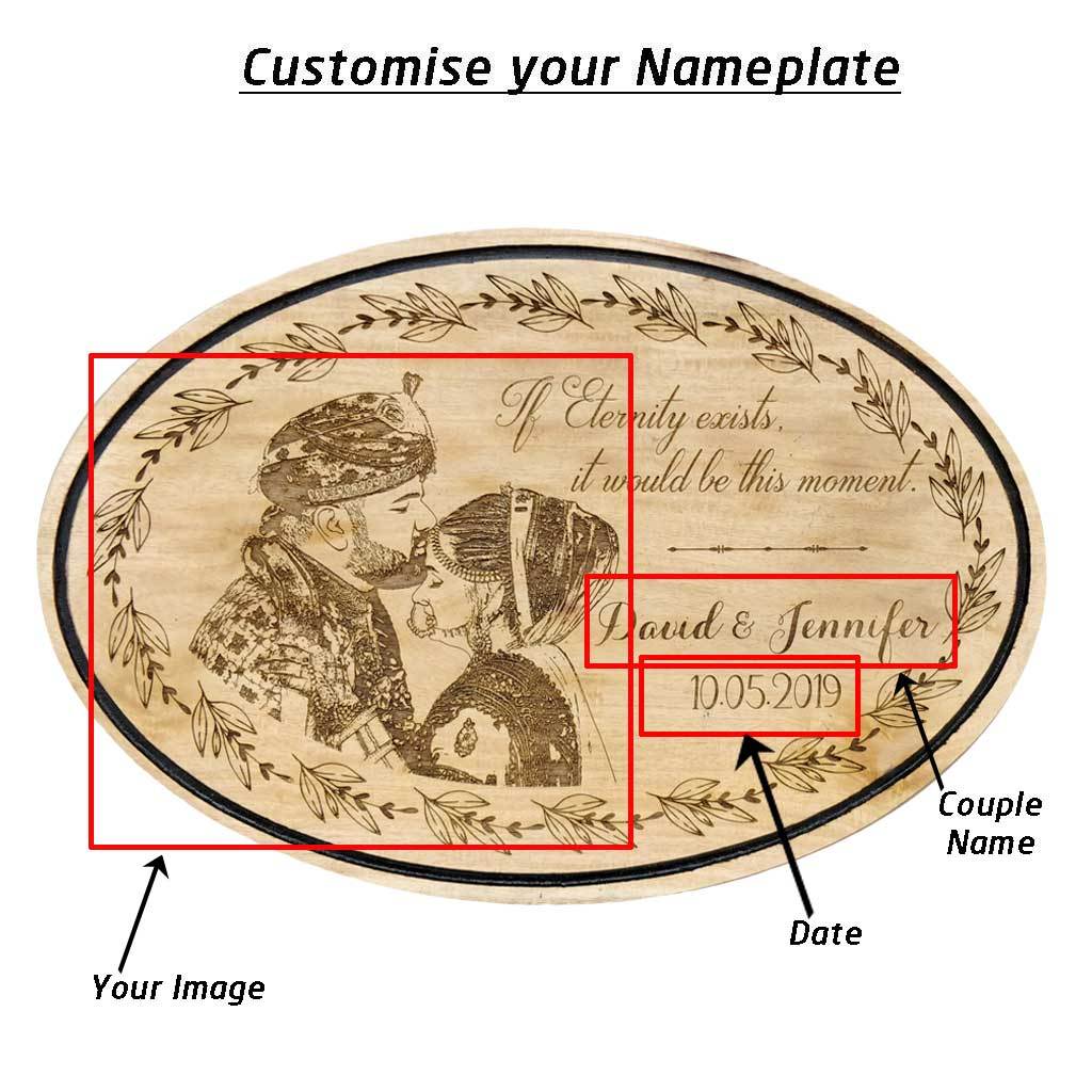 If Eternity Exists, It Would Be This Moment Hanging Wood Sign - This Wood Engraved Photo Makes The Best Wedding Gifts &amp; Anniversary Gifts For Any Couple Or Loved Ones - Buy Unique Romantic Gifts And Engrave Photo On Wood At The Woodgeek Store