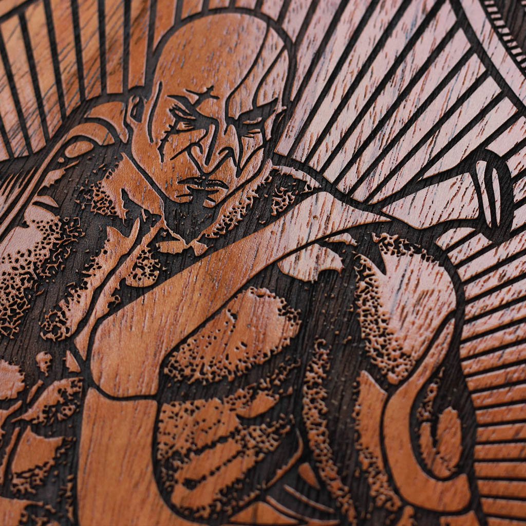 Kratos Poster - God of War Wooden Poster - Pop Culture Wall Poster by Woodgeek Store