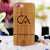 Logo Engraved Phone Cases - Gifts for Chartered Accountants - Logo Engraving on Wood - Wooden Phone Cases - Engraved Phone Covers - Rosewood Phone Cases from Woodgeek Store