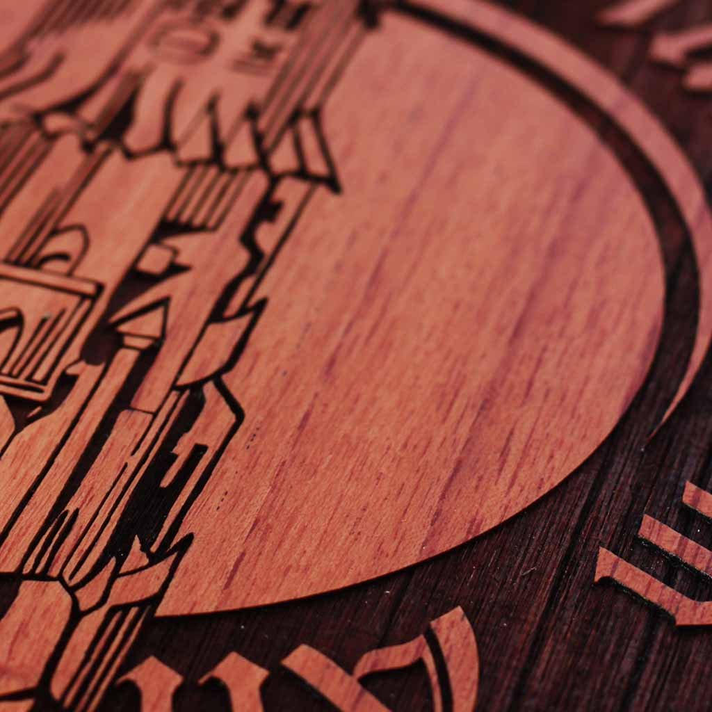 Lord of The Rings Carved Wooden Poster by Woodgeek Store - Tolkien One Ring Wood Art - Character Art Wooden Artwork - Movie Wood Wall Art Decor Online 