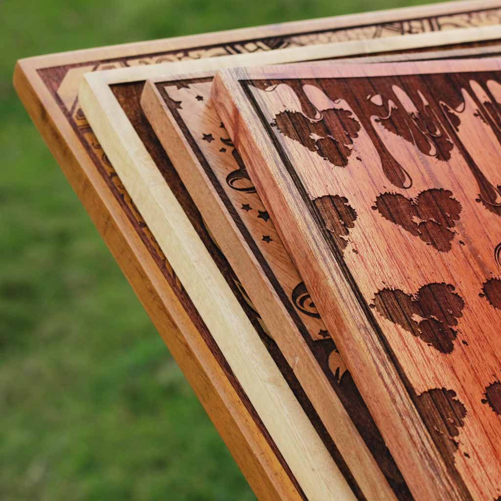 Carved Wooden Poster in Mahogany, Teak, Beech Wood and Birch Wood by Woodgeek Store - Wooden Artwork - Buy Wood Wall Art Decor Online 