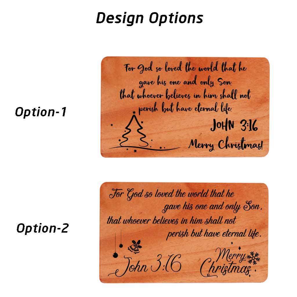 Wooden Christmas Card Design. Buy Christmas Cards Online.